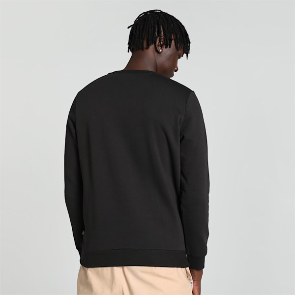 Big Logo Men's Crew-Neck Sweatshirt, PUMA Black, extralarge-IND