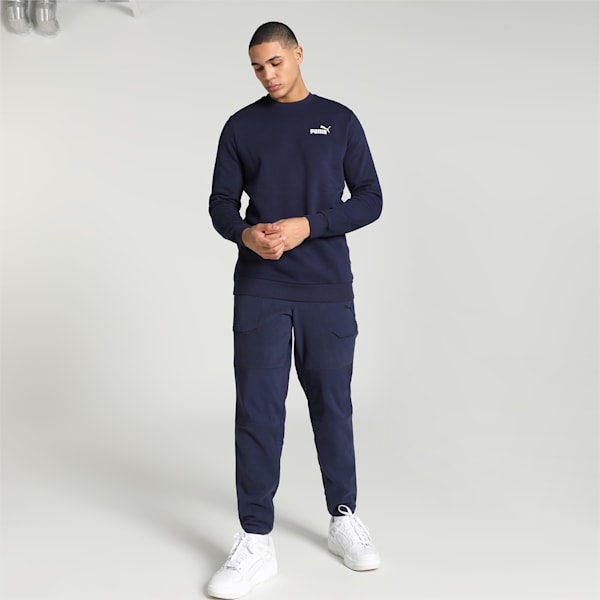 Small Logo Men's Crew-Neck Sweatshirt, PUMA Navy, extralarge-IND