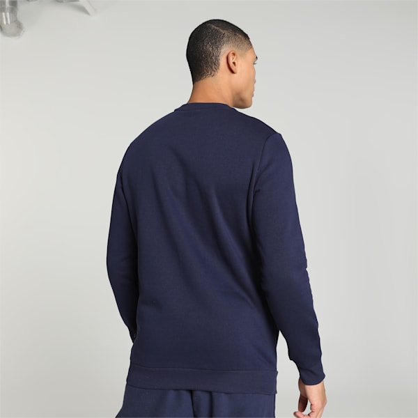 Small Logo Men's Crew-Neck Sweatshirt, PUMA Navy, extralarge-IND