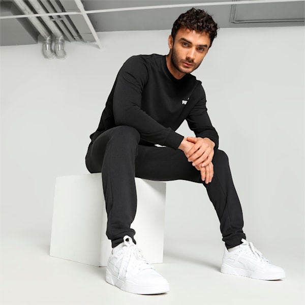Small Logo TR Men's Crew-Neck Sweatshirt, PUMA Black, extralarge-IND