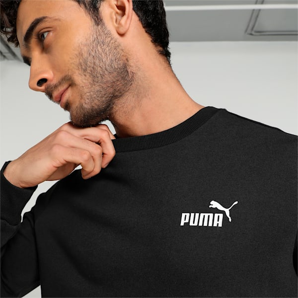 Small Logo TR Men's Crew-Neck Sweatshirt, PUMA Black, extralarge-IND