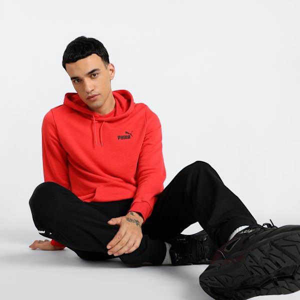 Small Logo TR Men's Hoodie, For All Time Red, extralarge-IND