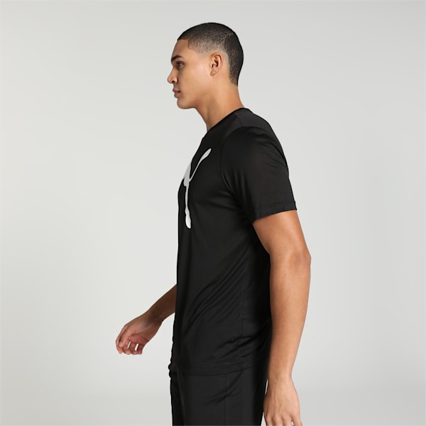 Active Big Logo Men's T-shirt, PUMA Black, extralarge-IND