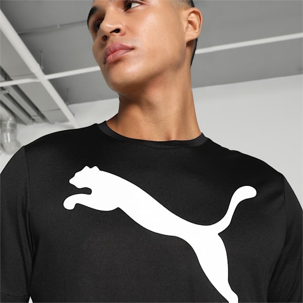 Active Big Logo Men's T-shirt, PUMA Black, extralarge-IND