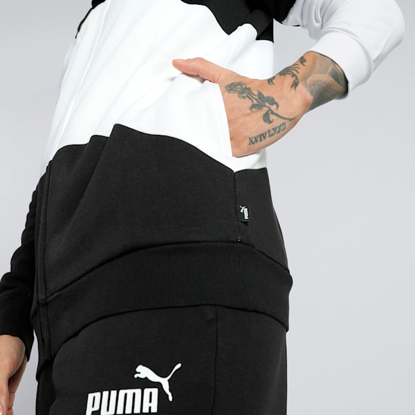 Power Cat Men's Sweat Suit, PUMA Black, extralarge-IND