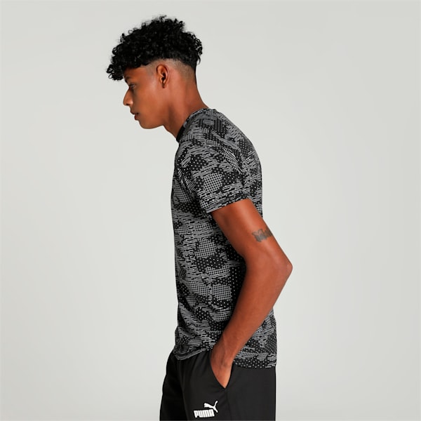 EVOSTRIPE Printed Men's T-shirt, PUMA Black, extralarge-IND