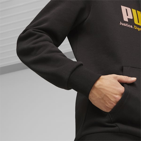 Men's Multicolor Hoodie, PUMA Black, extralarge-IND