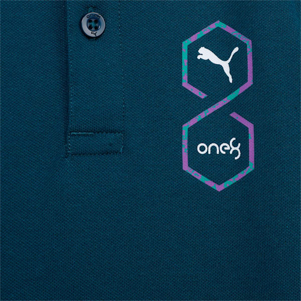 PUMA x one8 Core Boy's Polo, Ocean Tropic, extralarge-IND