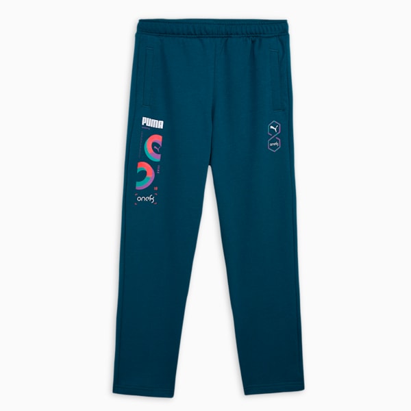 PUMA x one8 Youth Elevated Pants, Ocean Tropic, extralarge-IND