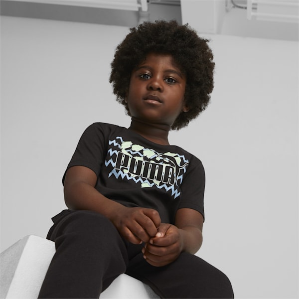 Mix Match Kid's T-shirt, PUMA Black, extralarge-IND