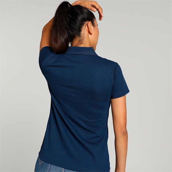 Essentials Women's Polo T-shirt, Persian Blue, extralarge-IND
