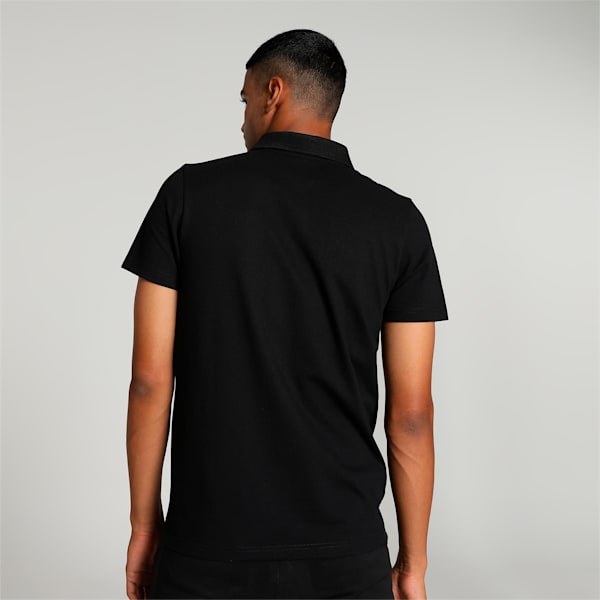 Ess Men's Slim Fit Polo T-shirt, PUMA Black, extralarge-IND