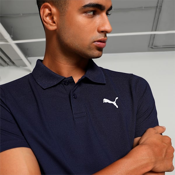 Men's Slim Fit Polo T-shirt, PUMA Navy, extralarge-IND