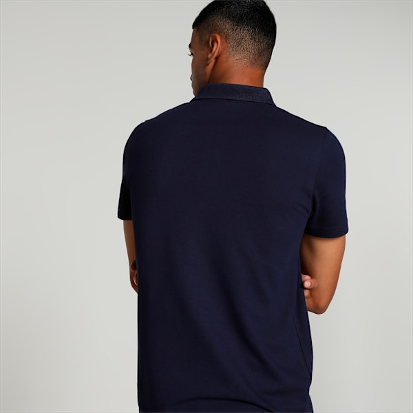 Men's Slim Fit Polo T-shirt, PUMA Navy, extralarge-IND