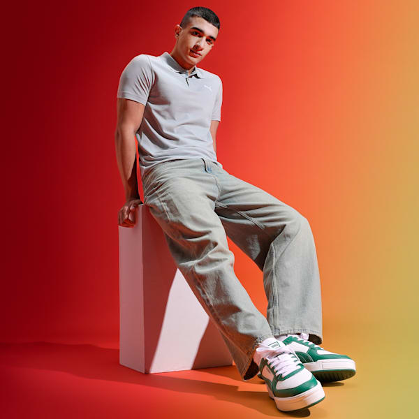 Men's Slim Fit Polo T-shirt, Cool Mid Gray, extralarge-IND