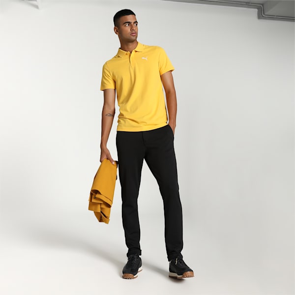 Men's Slim Fit Polo T-shirt, Mustard Seed, extralarge-IND