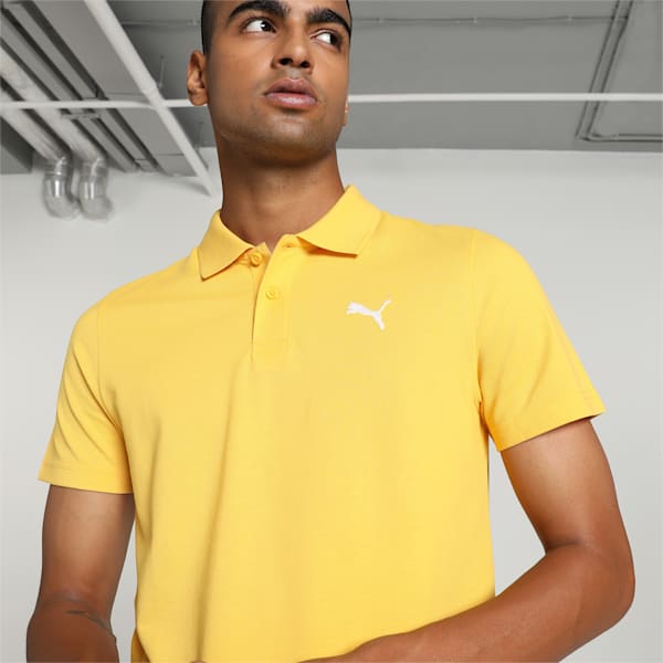 Men's Slim Fit Polo T-shirt, Mustard Seed, extralarge-IND