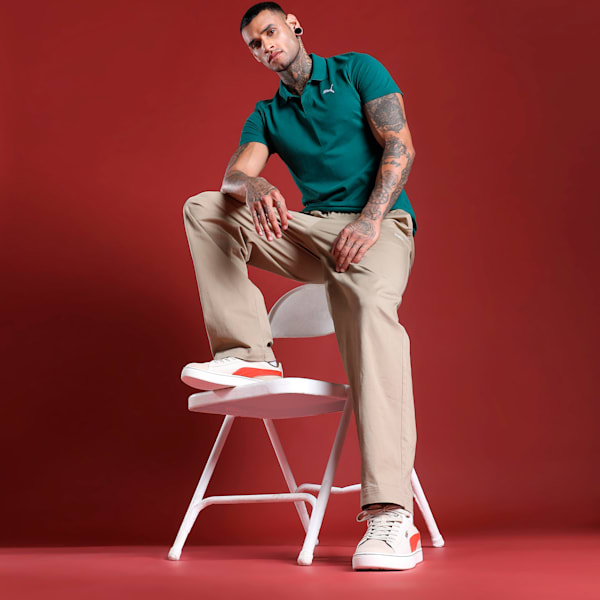 Men's Slim Fit Polo T-shirt, Malachite, extralarge-IND