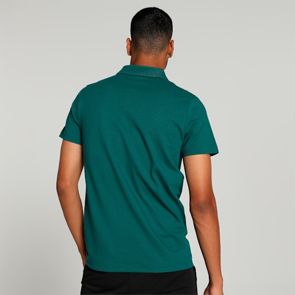 Men's Slim Fit Polo T-shirt, Malachite, extralarge-IND