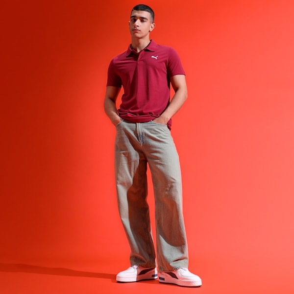 Men's Slim Fit Polo T-shirt, Team Regal Red, extralarge-IND
