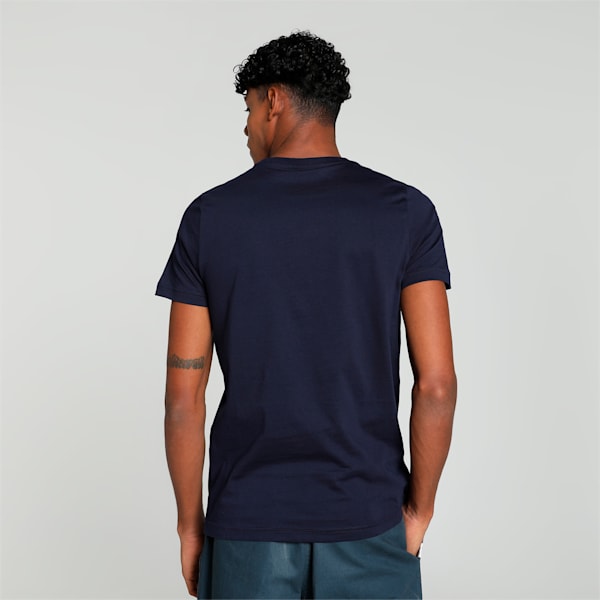 Men's Camo Graphic Slim Fit T-shirt, PUMA Navy, extralarge-IND