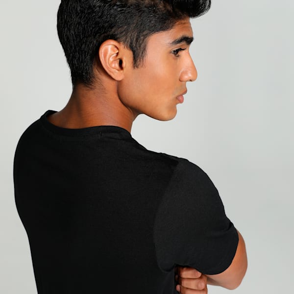 Men's Sport Graphic Slim Fit Tee, PUMA Black, extralarge-IND