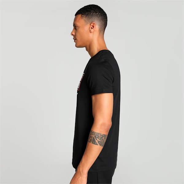 Men's Logo Graphic Slim Fit T-shirt, PUMA Black, extralarge-IND