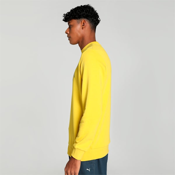 Men's Graphic Crew-Neck Sweatshirt, Sun Ray Yellow, extralarge-IND