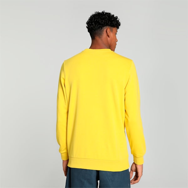 Men's Graphic Crew-Neck Sweatshirt, Sun Ray Yellow, extralarge-IND