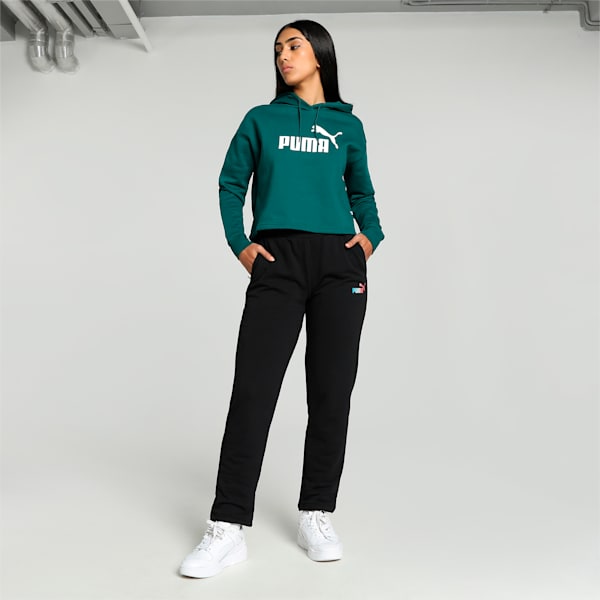 Women's Logo Graphic Pants, PUMA Black, extralarge-IND