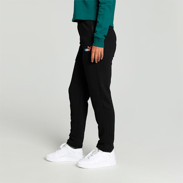 Women's Logo Graphic Pants, PUMA Black, extralarge-IND