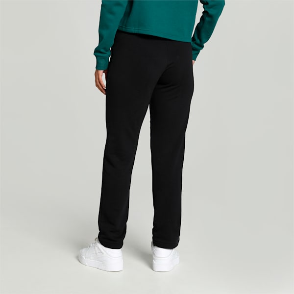 Women's Logo Graphic Pants, PUMA Black, extralarge-IND