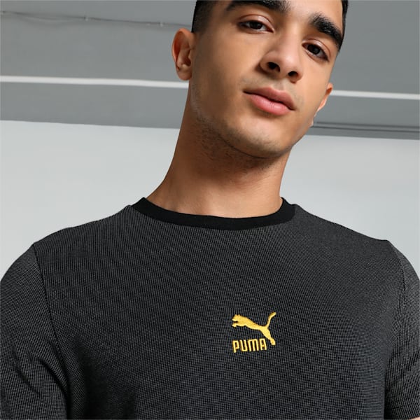 Classics Men's Pique Slim Fit T-shirt, PUMA Black, extralarge-IND