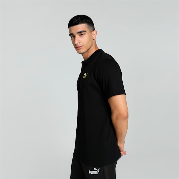 Classics Men's Rib Polo, PUMA Black, extralarge-IND