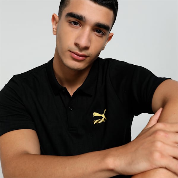 Classics Men's Rib Polo, PUMA Black, extralarge-IND