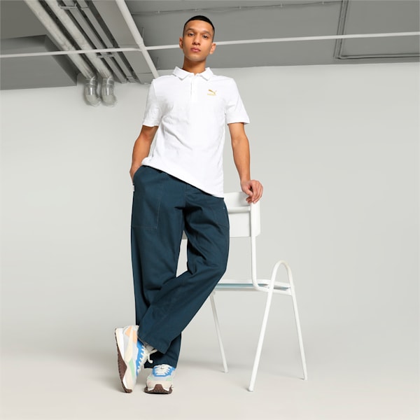 Classics Jacquard Men's Slim Fit Polo, PUMA White, extralarge-IND