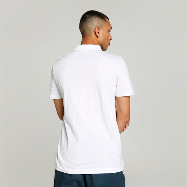 Classics Jacquard Men's Slim Fit Polo, PUMA White, extralarge-IND