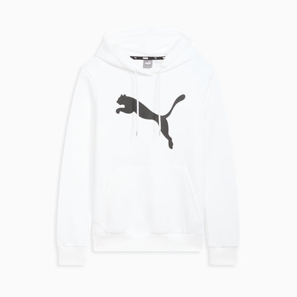 Essentials Big Cat Logo Women's Hoodie, PUMA White, extralarge