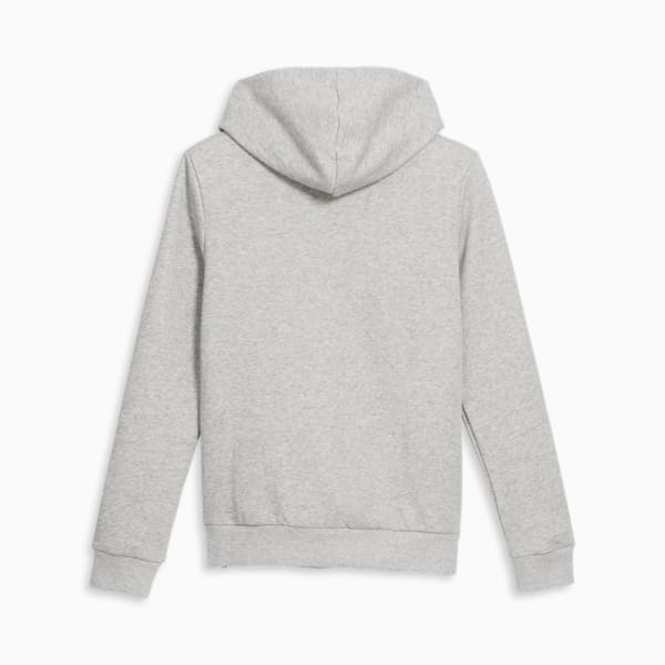 Sudadera con capucha Essentials con logotipo grande de gato para mujer, Light Gray Heather, extralarge