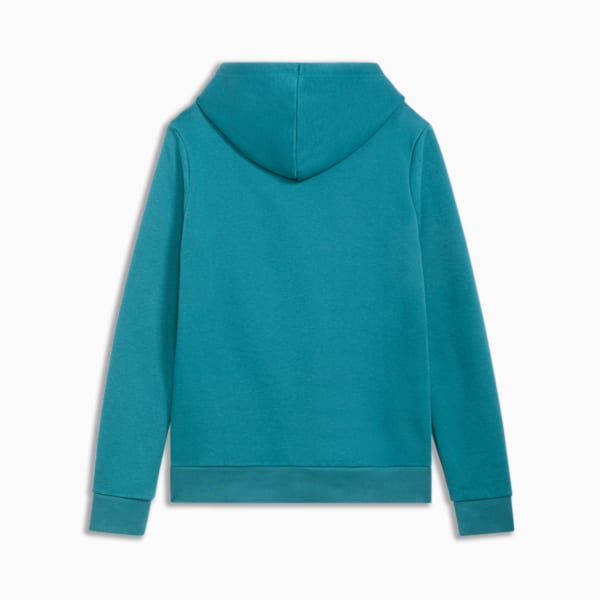 Sudadera con capucha Essentials con logotipo grande de gato para mujer, Cold Green, extralarge
