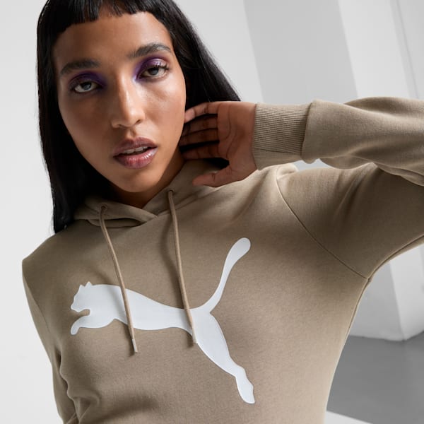 Sudadera con capucha Essentials con logotipo grande de gato para mujer, Oak Branch, extralarge