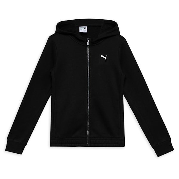 TRAIN FAVOURITE Youth Full-Zip Training Hoodie, PUMA Black, extralarge-IND