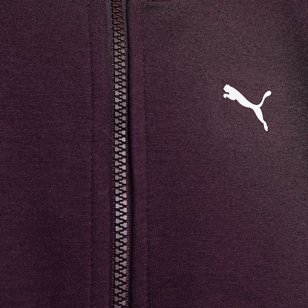 TRAIN FAVOURITE Youth Full-Zip Training Hoodie, Midnight Plum, extralarge-IND