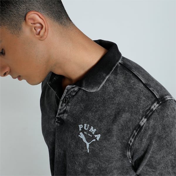 Men's Classics Graphic Polo, PUMA Black, extralarge-IND