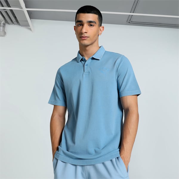 Men's Classics Graphic Polo, Zen Blue, extralarge-IND