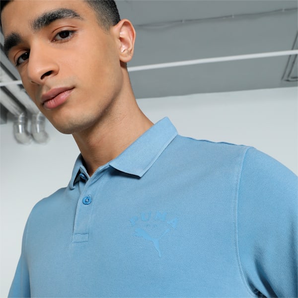 Men's Classics Graphic Polo, Zen Blue, extralarge-IND