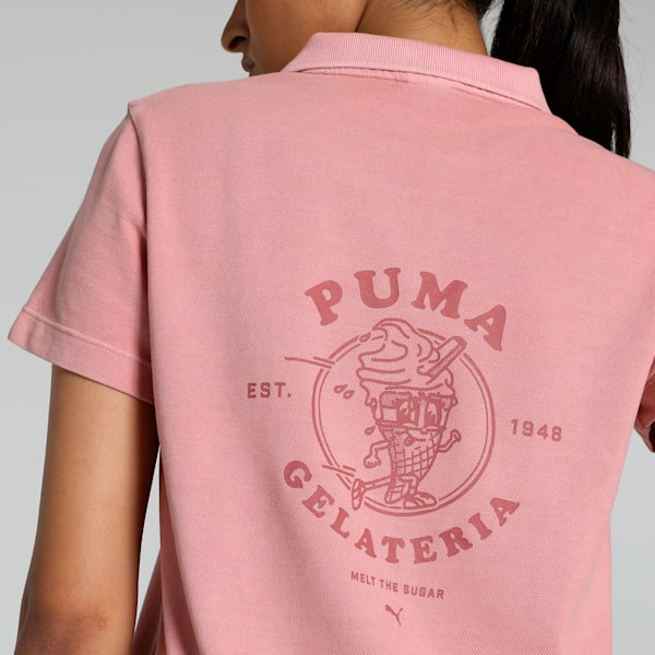 Women's Classics Graphic Polo, Rose Quartz, extralarge-IND