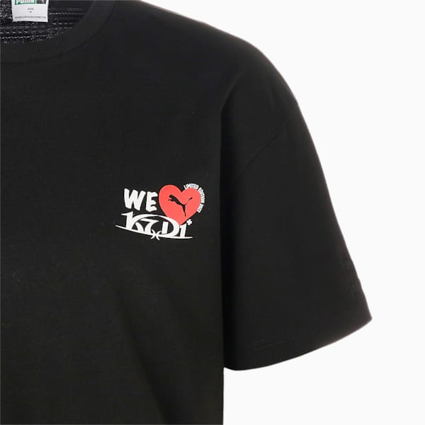 ユニセックス K7D1+ SUPAEVO 半袖 グラフィック Tシャツ, Puma Black, extralarge-JPN