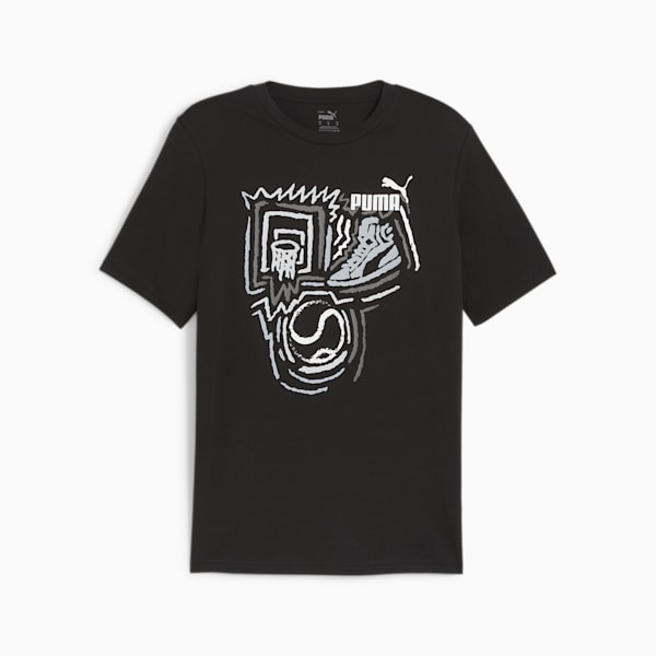 メンズ グラフィックス イヤー オブ スポーツ 半袖 Tシャツ, PUMA Black, extralarge-JPN