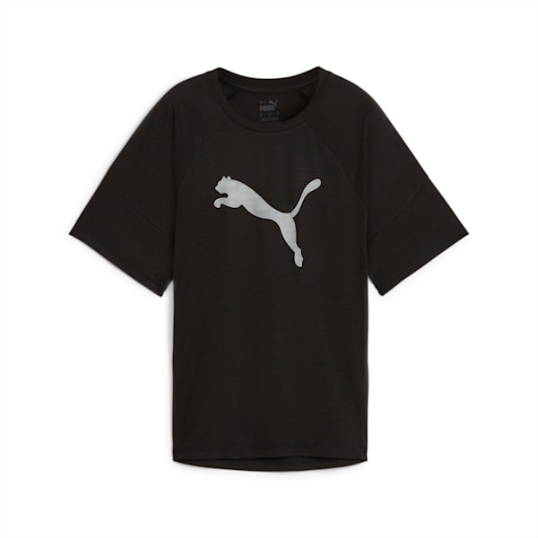 ウィメンズ エヴォストライプ 半袖 Tシャツ, PUMA Black, extralarge-JPN